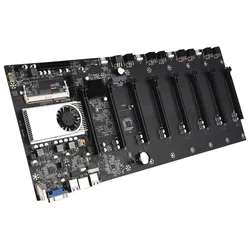 Riserless – Carte mère 8 GPU paramétrée pour le mining, pour le minage de Bitcoin, crypto, Ethereum, 1066/1333/1600MHz 