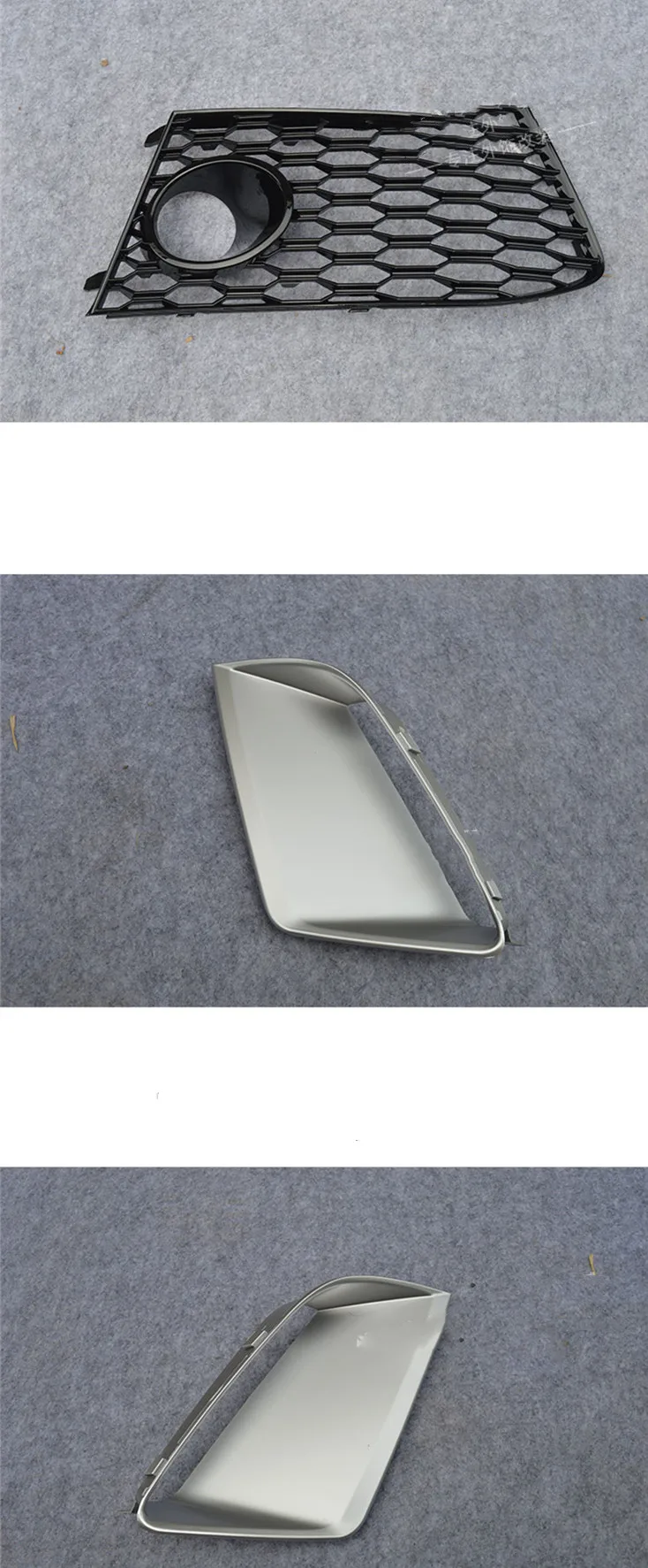 Car Exterior Accessories Car Front Bumper Lip Fog Lamp Wind Knife Cover Trim Assembly for Audi A6L A7 RS6 RS7 09-18