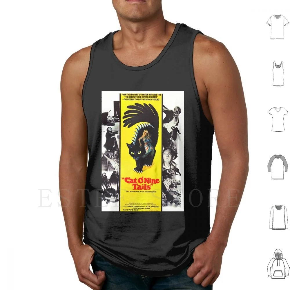 Cat O' Nine Tails Dario Argento Canotte Gilet Senza Maniche Giallo