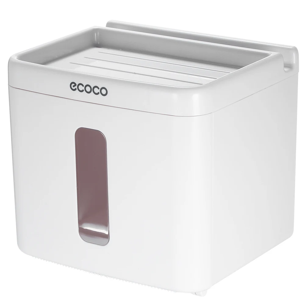 ECOCO коробка для рулона салфеток бумажная упаковка для ванной туалетной бумаги коробка туалетной бумаги держатель рулона санитарный лоток пластиковый перфорированный тканевый ящик