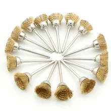 45 шт. набор колесных щеток для чистки мягких металлических щеток для снятия краски, вращающиеся инструменты