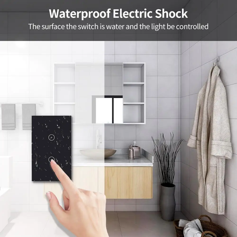 

Jinvoo Smart Wi-Fi Touch panel, Smart Timing Switch, Smartphone Remote Control,Works with Alexa Echo and Google Assistant[A+]