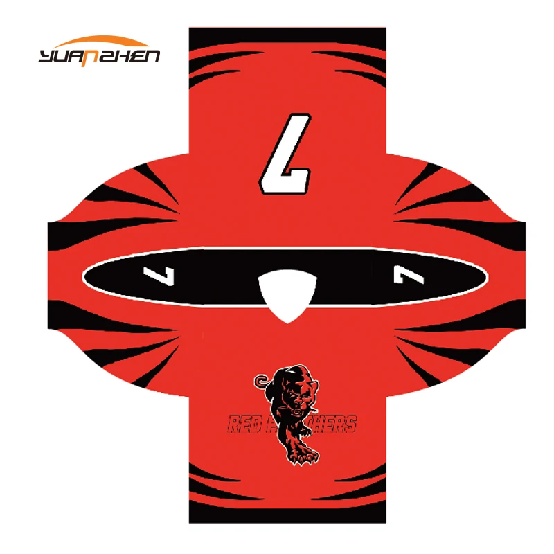 

sublimated printing ice hockey with logo and number