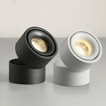 

Surface Mounted Dimmable LED Ceiling Lights COB LED Down light 7W10W15W Foldable 360° Rotatable Background Track LED Spot lights
