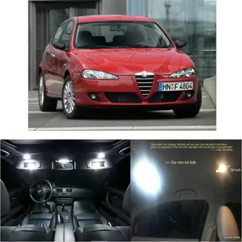 

9x LED interior lighting complete set For Alfa Romeo 147 937 trunk glove box make-up mirror lighting error free
