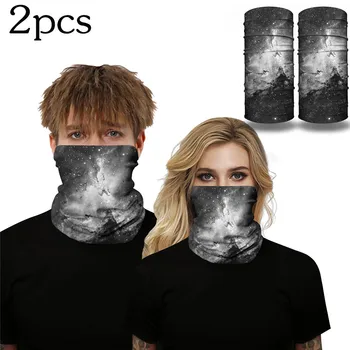 

2PC Outdoor Turban Windproof Sun Protection Dust Mask Sports Safety Face Mask Seamless Outdoor Scarf Protective Mask#3