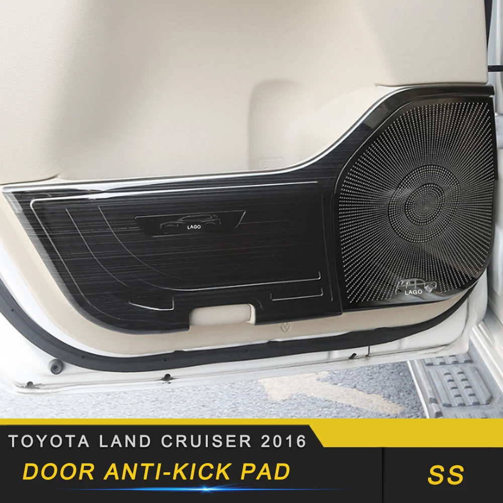 For Toyota Land Cruiser 2016 Car Care Door Gate Protector Cover Auto Anti-Kick Pad Trim Frame Interior Accessories For Toyota Land Cruiser 2016 Car Care Door Gate Protector Cover Auto Anti-Kick Pad Trim Frame Interior Accessories