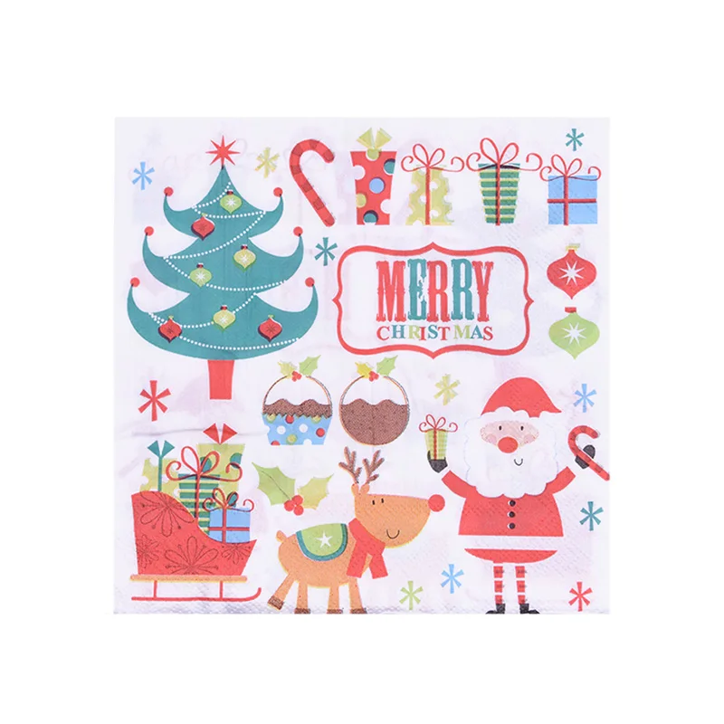 20pcs Glitter Einweg Papierserviette Geburtstag Party Xmas Table Decor