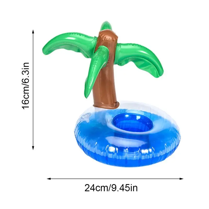 Кокосовое дерево форма подстаканник Плавающий надувной подстаканник молочный чай сиденье мальчики девочки водный бассейн игрушка пляжные Вечерние