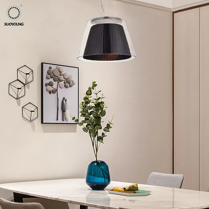 Hotel Dining Hall House Kitchen Lighting Modern Led Glass Pendant Lamp Lustre Pendente scandinavian