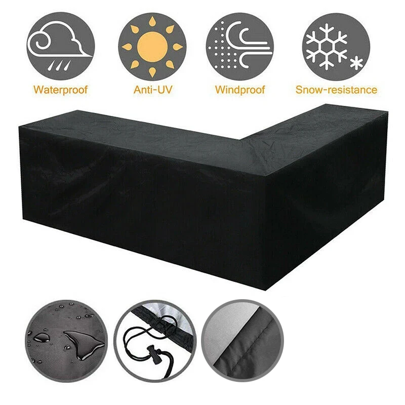 Waterproof Corner Furniture Cover, L Shape, All-Purpose Covers, Garden, Patio, Outdoor, Sofa Protector, Anti-Dust 3