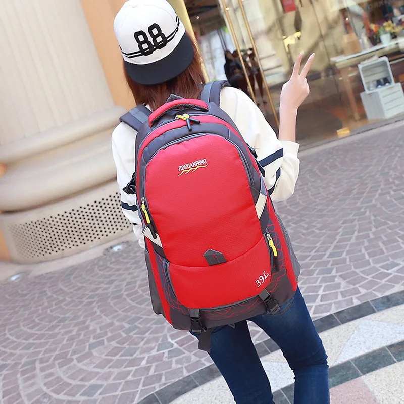 

2019 Backpack Trend of Fashion Mountaineering Bag Large Capacity Men And Women Couples Casual Backpack Multi-functional School B