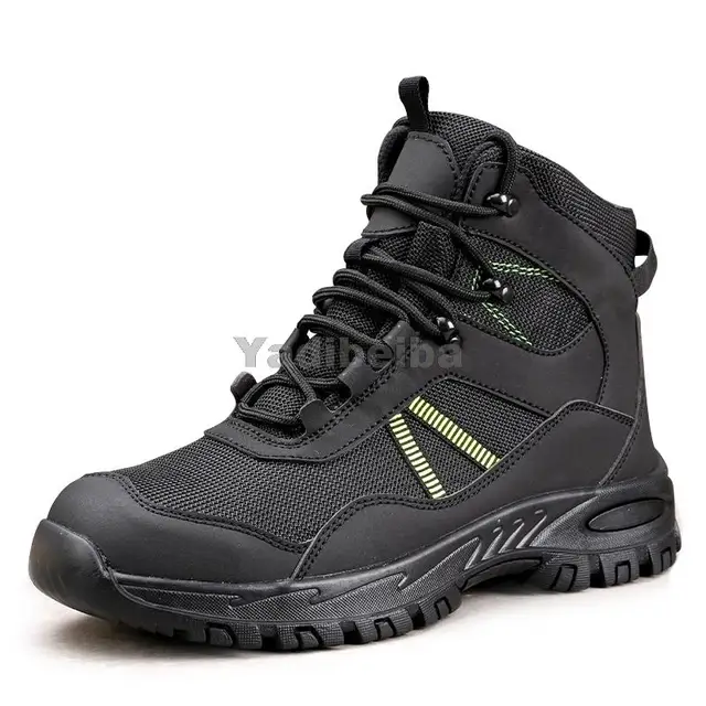 Botas de seguridad para hombre, zapatos de para construcción, con punta de acero, a prueba de perforaciones, para invierno|Botas de seguridad y de trabajo| - AliExpress