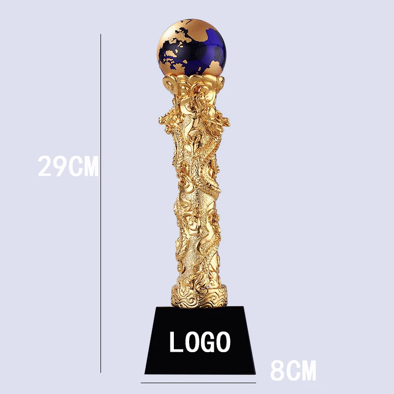 

Custom Ssangyong Opera Bead Gilded TrophyCustom Medal LetteringCreative Resin Gilded Company Annual Meeting Trophy