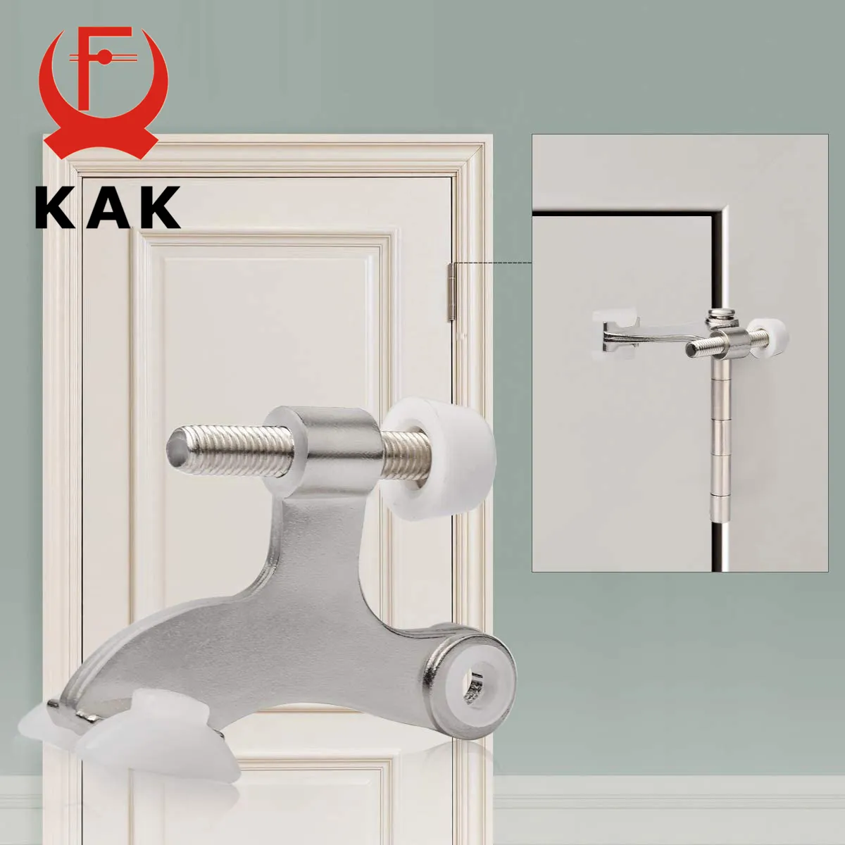 Kak – Butoir De Porte Caché, 2 Pièces, Goupille De Charnière Réglable,  Noir, Robuste, Avec Pare-chocs En Caoutchouc, Quincaillerie De Porte  Argentée - Arrêtoir De Porte - AliExpress