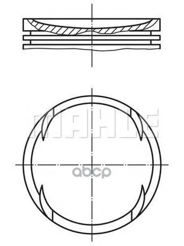 Поршень, Комплект Mahle/Knecht арт. 0308902