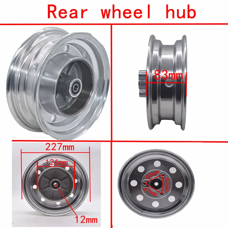 Front wheel hub and Rear wheel hub with Drum Brake hub for Mini Trail Bike monkey DAX Z50A Z50R Z50J Z110 Z125 - Image 4