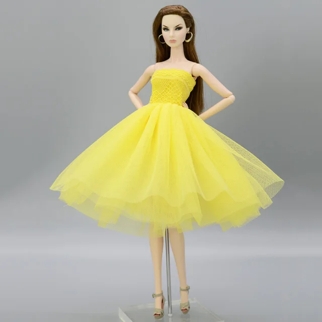 Red Short Ballet Dress For Barbie Doll 