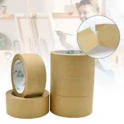 Papier Kraft gommé mat brun, 1 rouleau de 30m, ruban adhésif pour boîte, papier de scellage, emballage, masquage Kr F0W6 
