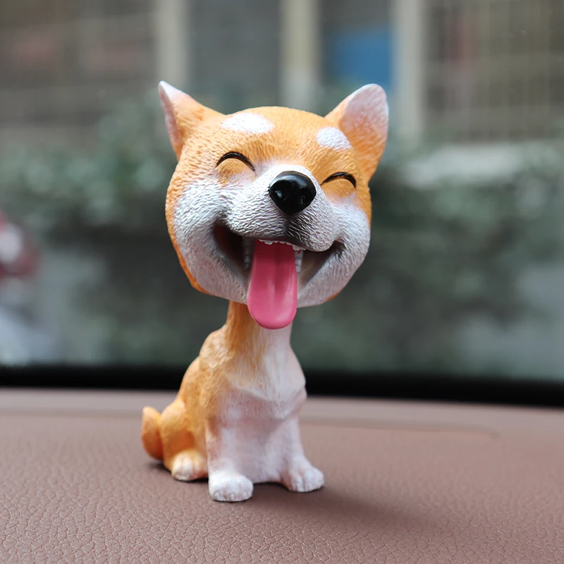 Mengangguk Anjing Lucu Gemetar Kepala Mainan Lucu Bobblehead