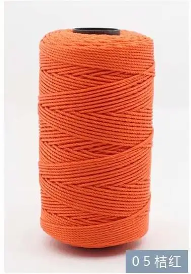 mylb 1Pc=100g 39 Colors Polypropylene Sewing Thread Cotton Rope Wedding Braided Cord Macrame Artisan yarn to bag hat handmade - Цвет: 5