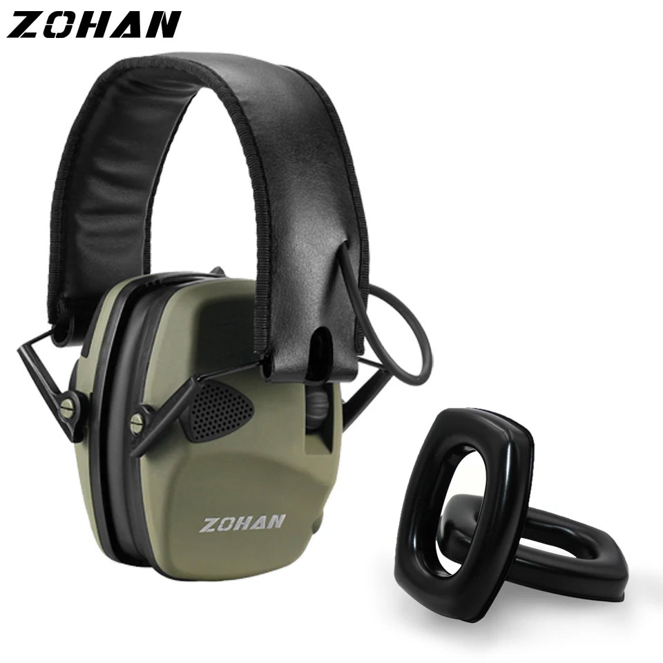 Auditiva e um Copo da Orelha Par de Substituição Zohan Earmuff Eletrônico Caça Earmuffs Tiro Tático Proteção Gel Nr2db