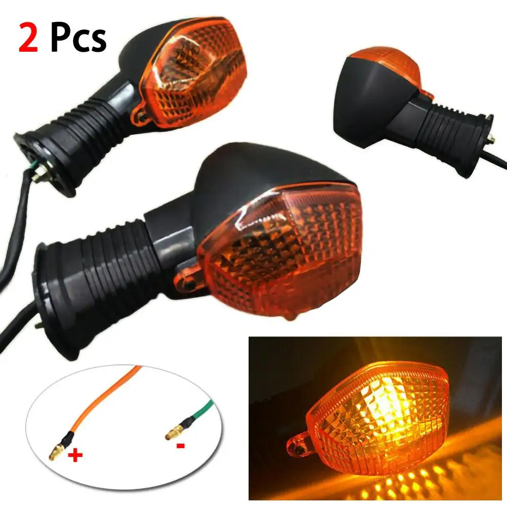 

1 Pair Motorcycle Flasher LED Turn Signal Lamp Universal DC 12V Motorbike Indicator Light Amber Blinker Bulb For Suzuki GSF SV