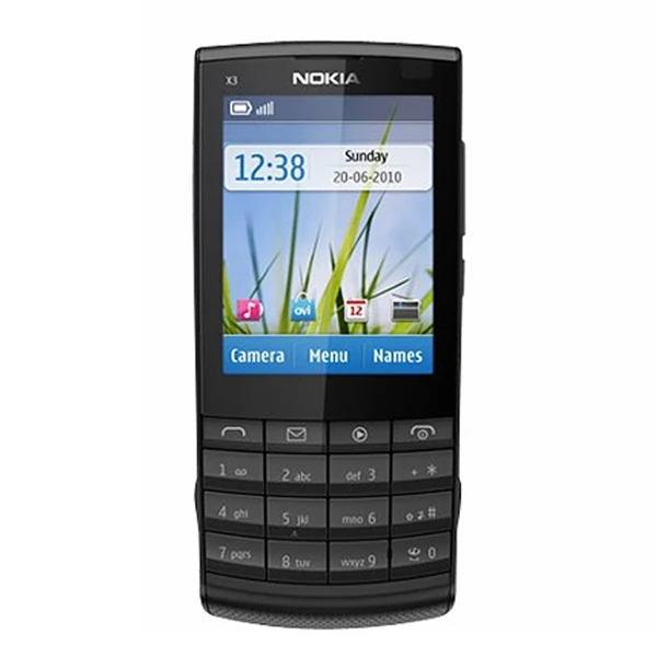Black Разблокированный телефон Nokia X3-02 мобильные телефоны GSM 3g Wifi Bluetooth 5MP камера Поддержка Русская клавиатура Восстановленный сотовый телефон - Цвет: Black