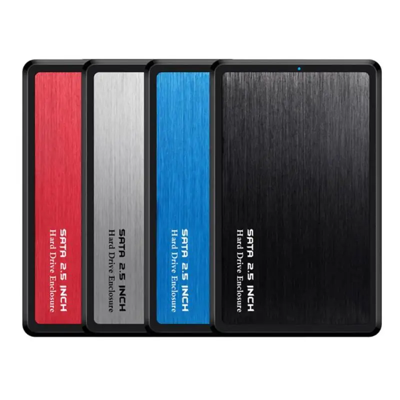 2,5 дюйма USB 3,0 для SATA HDD SSD Чехол для мобильного жесткого диска из алюминиевого сплава 5 Гбит/с высокоскоростной 2 ТБ корпус портативный USB3.0 HDD Чехол