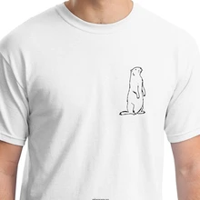 Горячая Распродажа, летняя хлопковая Модная белая футболка с изображением бобра, подарок на день рождения, забавная черная футболка с принтом животных