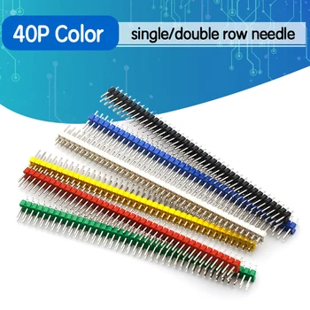 

10pcs 40 Pin 1x40 Single Row Male 2.54 Breakable Pin Header Connector Strip