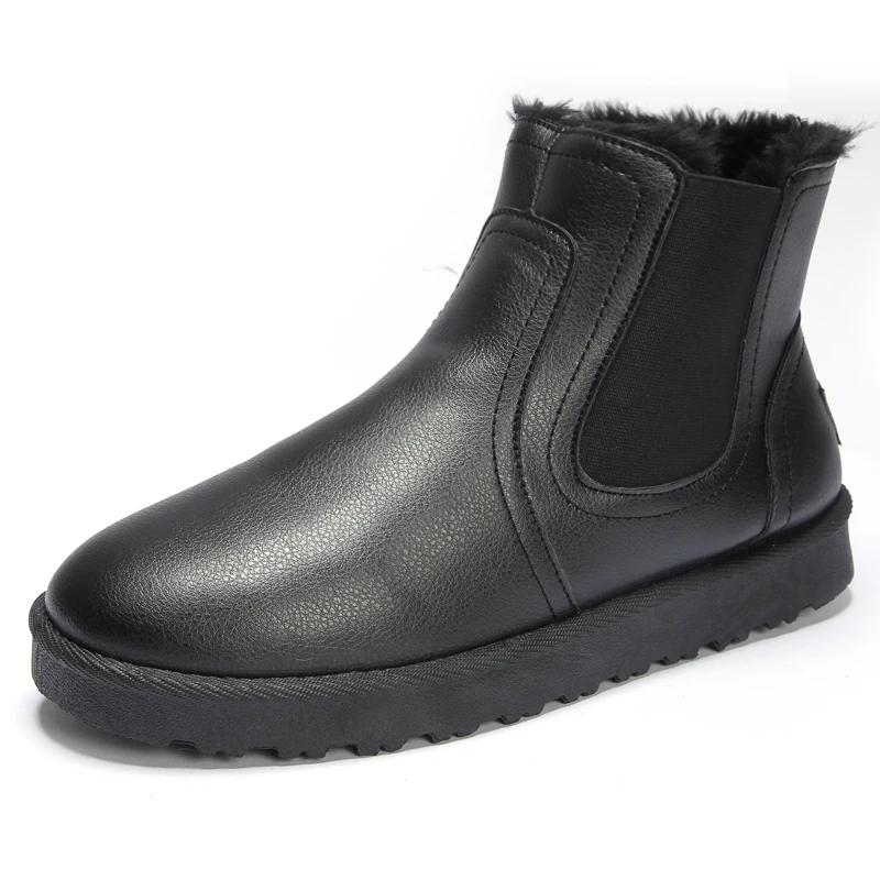 Мужские зимние ботинки; удобные мужские кожаные ботинки из флока; теплые плюшевые зимние кроссовки; botas hombre; пара мягких ботинок; Erket Bot