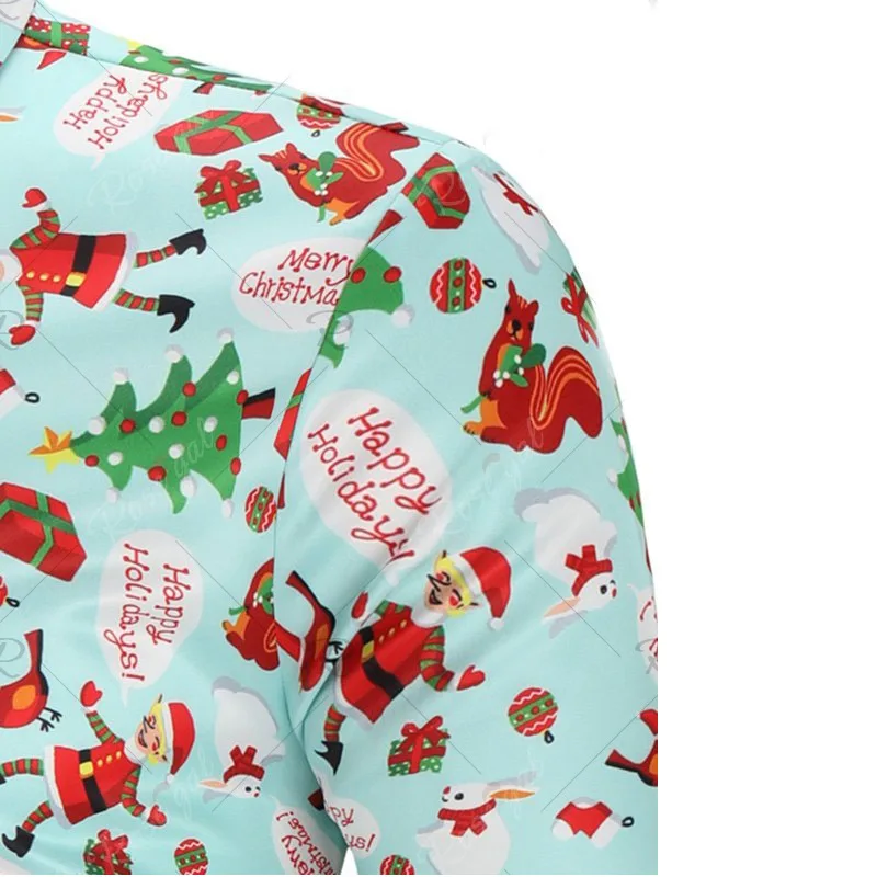 Мужская рубашка для отдыха, мужская рубашка, chemise noel homme, мужские рубашки, Мужская Рождественская футболка, мужская рубашка