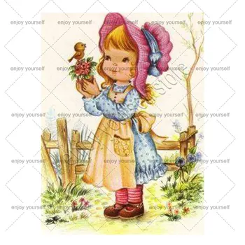 

little Village girl metal cutting dies cute baby stencil for DIY scrapbooking cards decorative embossing dies baby birthday card