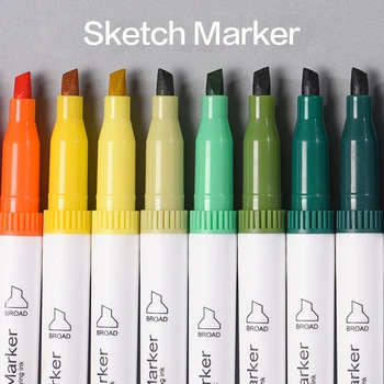 

12/24/36 Colors Sketch Marker Set Dual Head Art Drawing Painting Watercolor Pen Alcohol Ink Markers Student Kids Gift Stationery