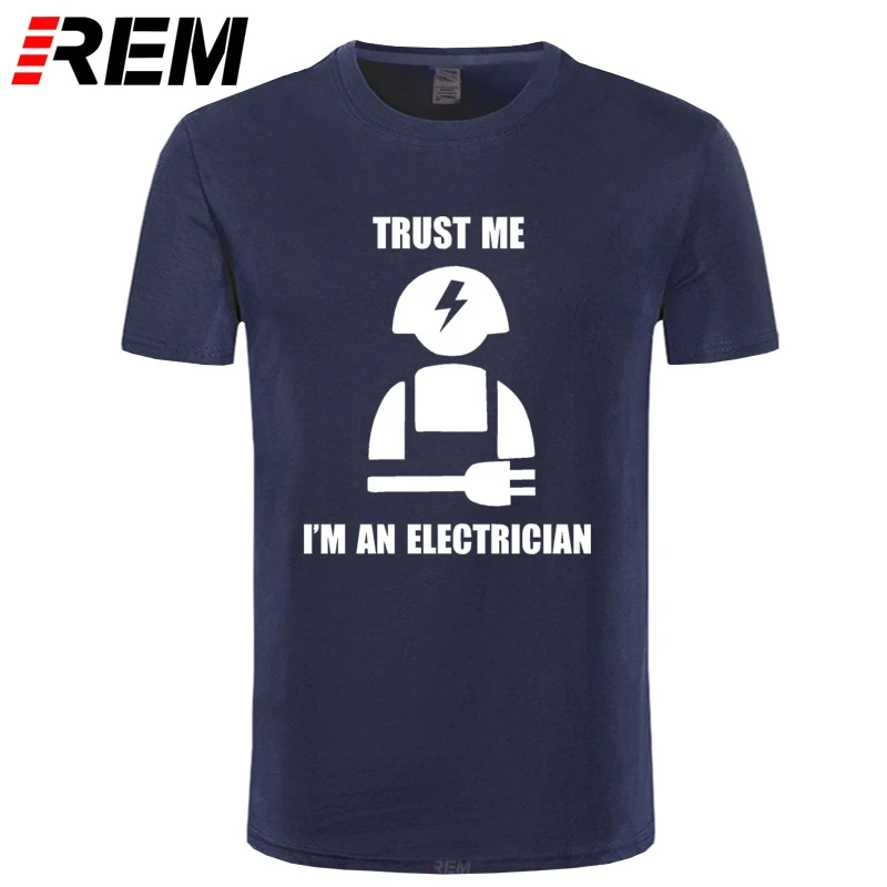 Футболка мужская с коротким рукавом забавная тенниска надписью Trust Me I'm An Electric