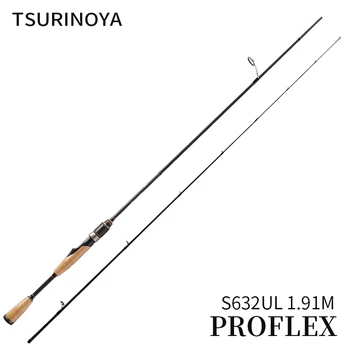 شراءTSURINOYA بروفلكس صنارة صيد 632ULS 1.91 متر إغراء WT 1-7 جرام خط 4-6lb فوجي اكسسوارات إغراء قضيب ل باس
