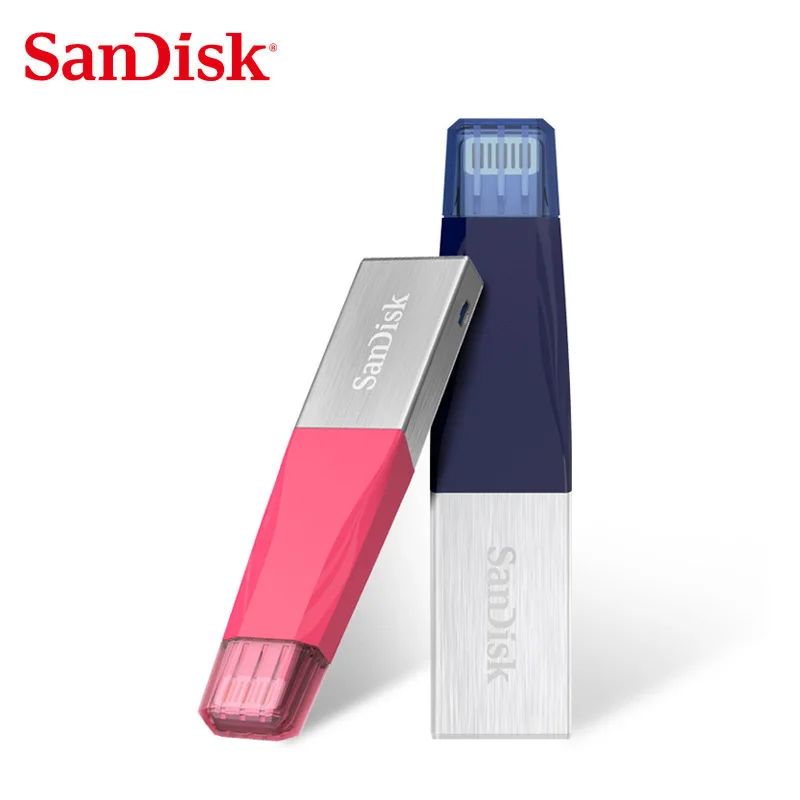 Флеш накопитель Sandisk iXPAND USB 3 0 32 Гб 64 Lightning to Metal Pen DRIVE U Disk для IOS 8 2 карта памяти 128 ГБ