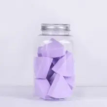 10 шт. вентилятор-губка в виде дельфина пудра основа для макияжа для сухой и влажной уборки макияж губчатый смеситель с Алюминий крышка банки