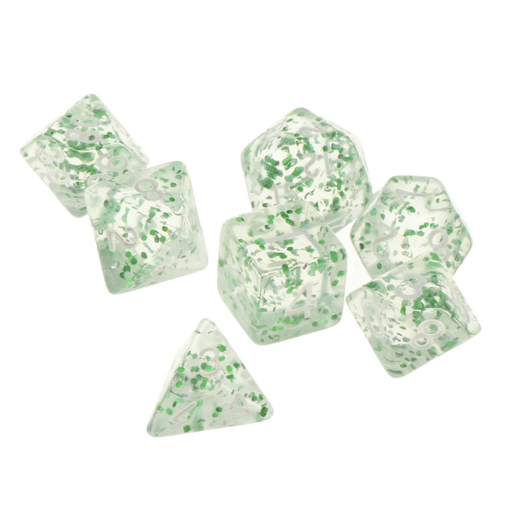 7Pc Multi-sided Dices Set D4-D20 MTG DND RPG Board Game Dice for D&D Roleplaying Party Casino Table Game Toy