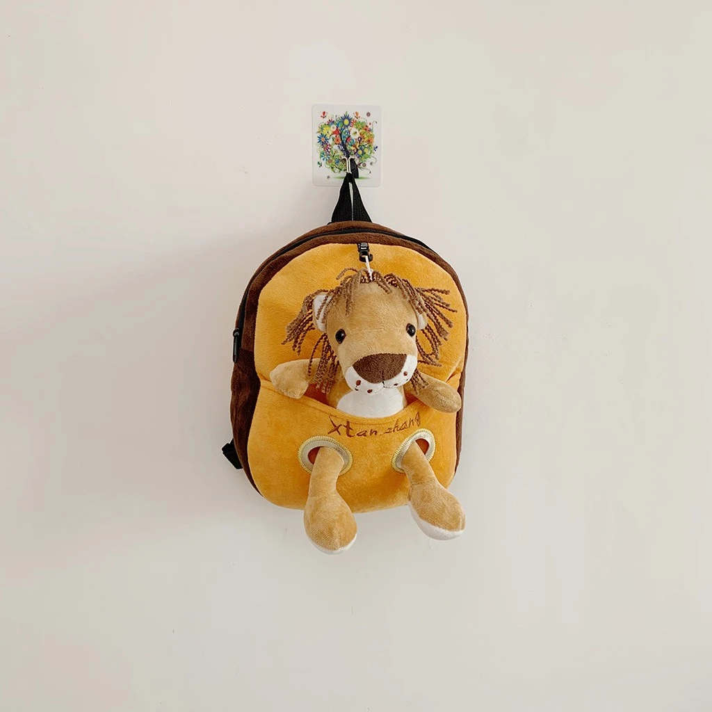 Aelicy Children Backpacks Kindergarten Schoolbag Animal Kids Children Cartoon Plush School Bags Baby Girls Boys 1023