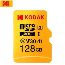KODAK Micro SD карта 128 Гб 64 ГБ 32 ГБ 16 ГБ U1 класс 10 карта памяти 256 ГБ 512 ГБ U3 Tarjeta Micro SD 4K TF высокоскоростная карта SD карта