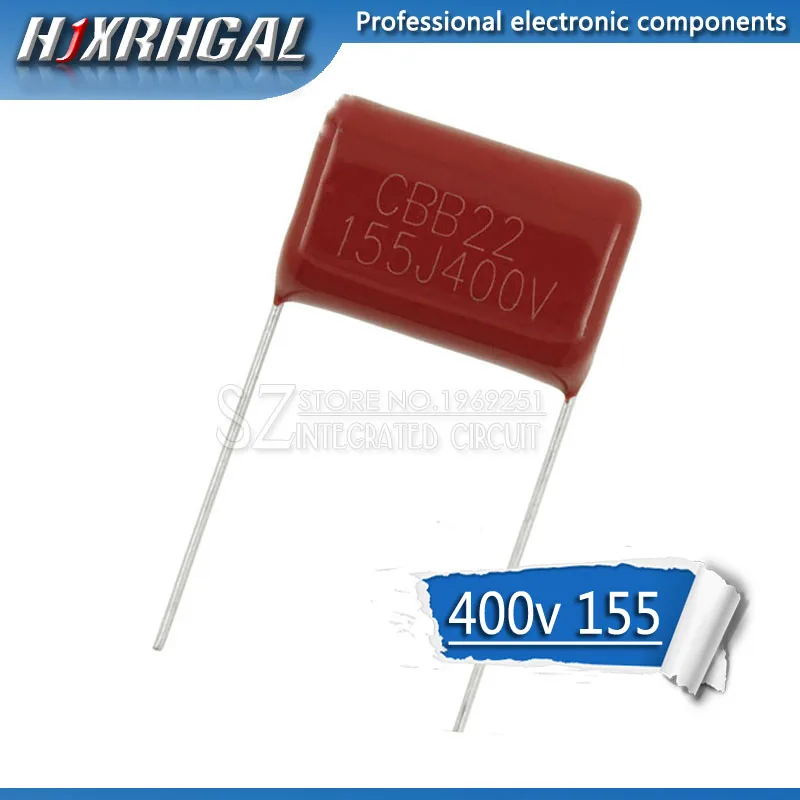 

1PCS 400V155J 1.5UF Pitch 20MM 400V 155 1500nf CBB Polypropylene film capacitor hjxrhgal
