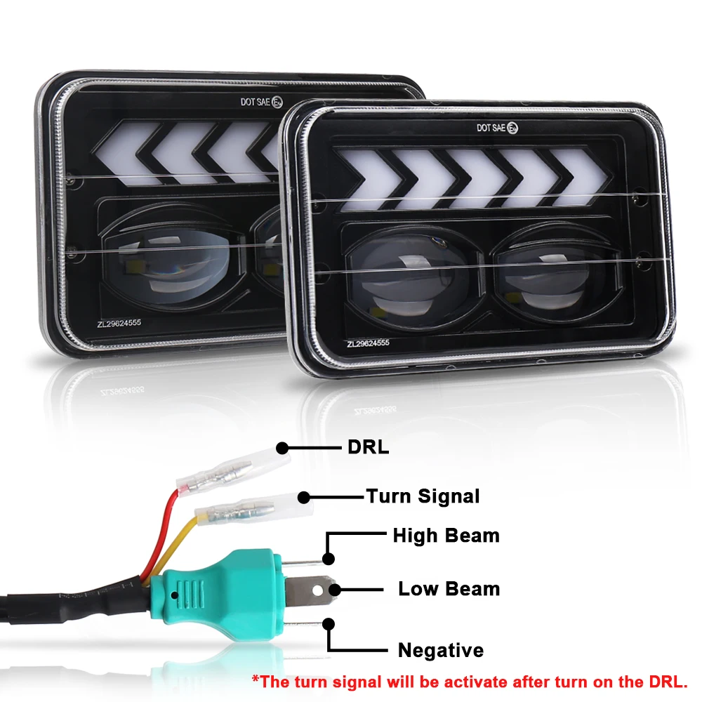 4x6 sealed beam led headlight (1)