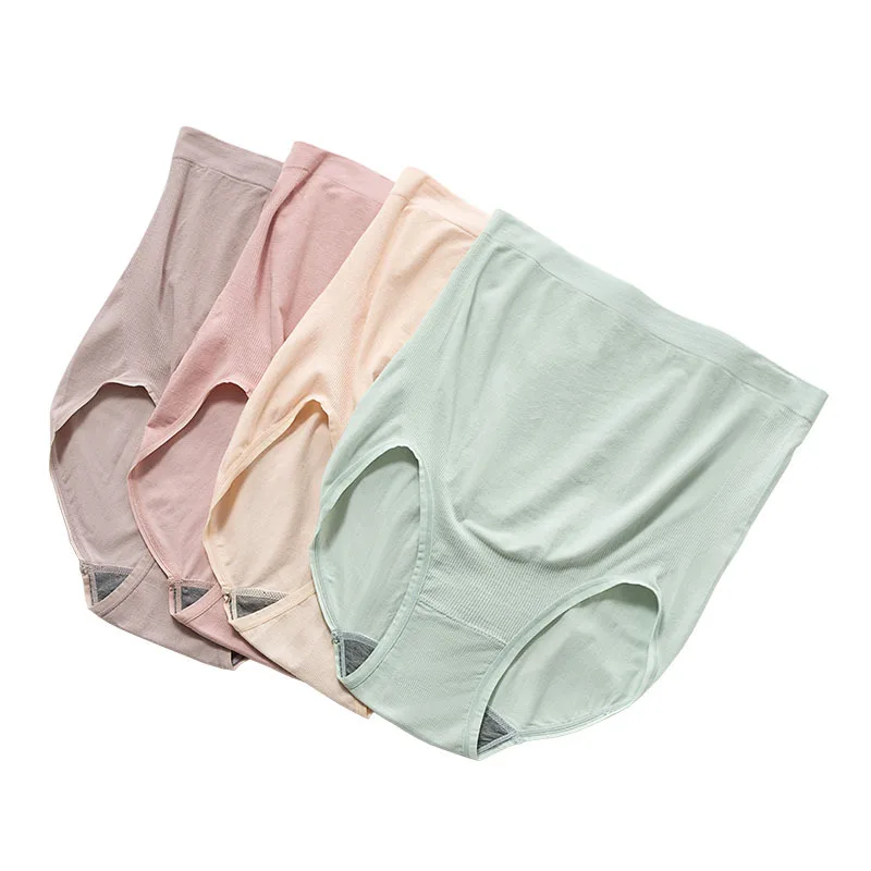 60S Seamless Elastic Modal Maternity Panties High Waist Baby Care Support Belly Underwear for Pregnant Women Pregnancy Briefs maternity panties
