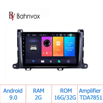

9" android 9.0 RAM2G car gps dvd player for Toyota Sienna 2009 2014 car radio multimedia navigation stereo head unit DSP