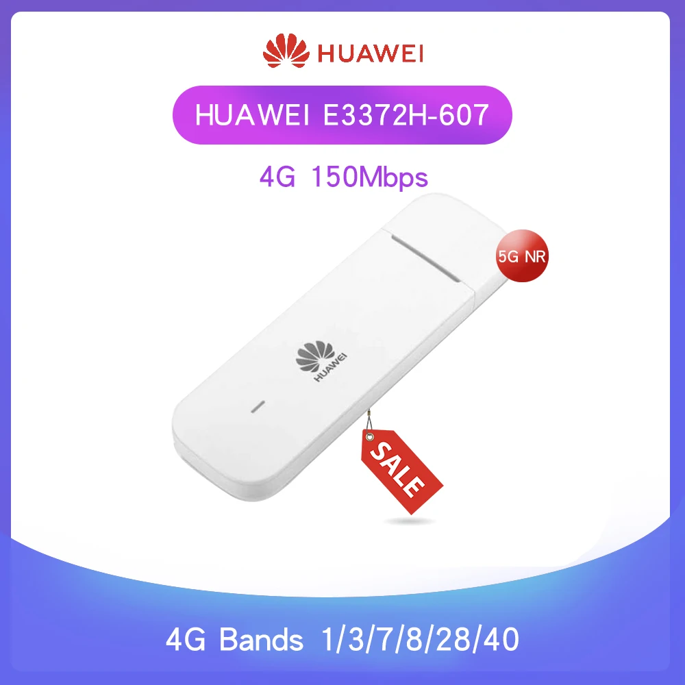 Разблокированный Huawei E3372h-607 LTE 4G USB модем 150 Мбит/с USB-ключ с внешней антенной порт |