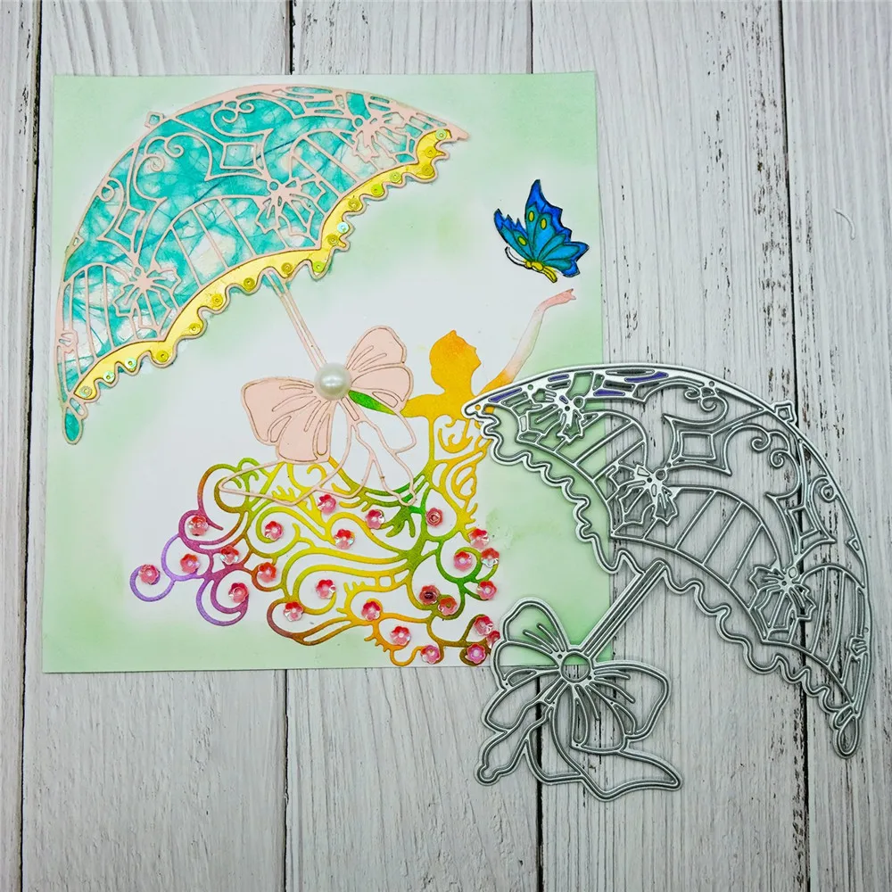InLoveArts Metal Cutting Dies Flower Umbrella Cut DIY Scrapbooking Paper Craft Embossing Knife Mould Blade Punch Die | Дом и сад
