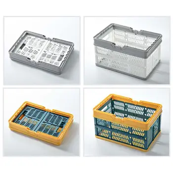 

Portable Collapsible Basket Car Storage Outdoor Picnic Organizer with Handle M68E