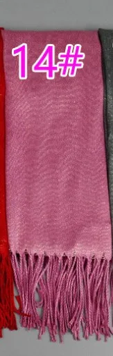 Shimmer женский шарф изысканный люрекс блеск мусульманский хиджаб кисточкой хлопок обычная шаль исламский металлический головной платок 170x65 см - Цвет: 14